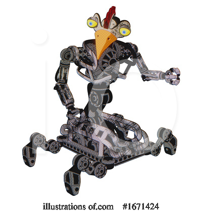 Royalty-Free (RF) Robot Clipart Illustration by Leo Blanchette - Stock Sample #1671424