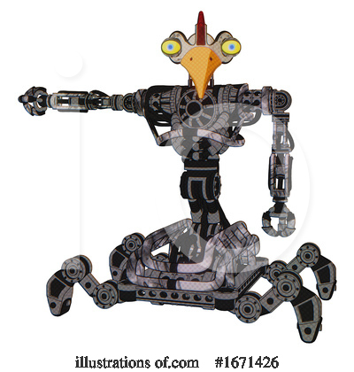 Royalty-Free (RF) Robot Clipart Illustration by Leo Blanchette - Stock Sample #1671426