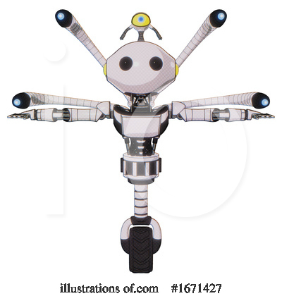 Royalty-Free (RF) Robot Clipart Illustration by Leo Blanchette - Stock Sample #1671427