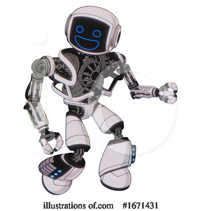 Royalty-Free (RF) Robot Clipart Illustration by Leo Blanchette - Stock Sample #1671431