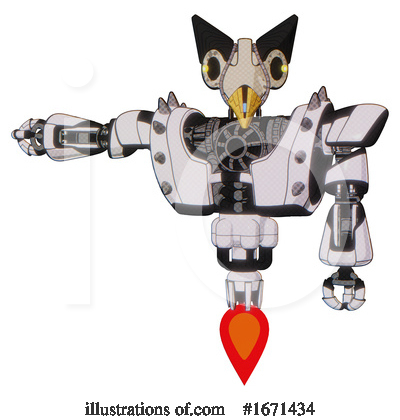 Royalty-Free (RF) Robot Clipart Illustration by Leo Blanchette - Stock Sample #1671434