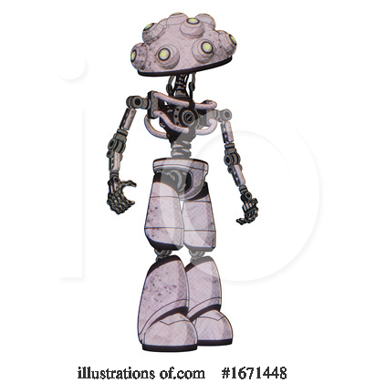 Royalty-Free (RF) Robot Clipart Illustration by Leo Blanchette - Stock Sample #1671448
