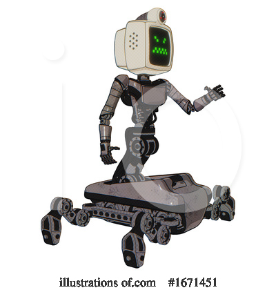 Royalty-Free (RF) Robot Clipart Illustration by Leo Blanchette - Stock Sample #1671451