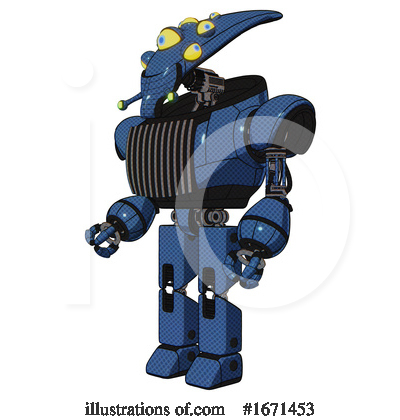 Royalty-Free (RF) Robot Clipart Illustration by Leo Blanchette - Stock Sample #1671453