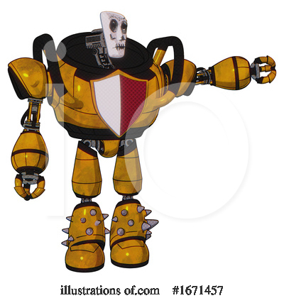 Royalty-Free (RF) Robot Clipart Illustration by Leo Blanchette - Stock Sample #1671457