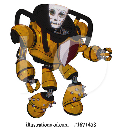 Royalty-Free (RF) Robot Clipart Illustration by Leo Blanchette - Stock Sample #1671458