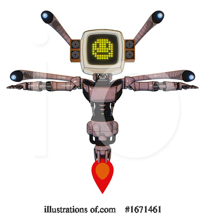 Royalty-Free (RF) Robot Clipart Illustration by Leo Blanchette - Stock Sample #1671461