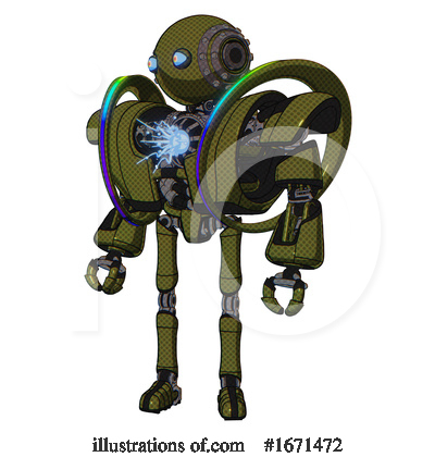 Royalty-Free (RF) Robot Clipart Illustration by Leo Blanchette - Stock Sample #1671472
