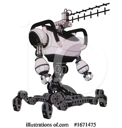 Royalty-Free (RF) Robot Clipart Illustration by Leo Blanchette - Stock Sample #1671475