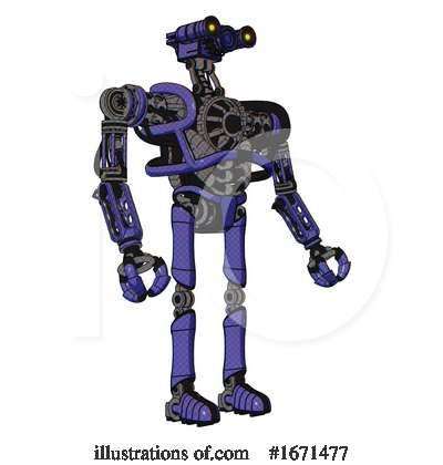 Royalty-Free (RF) Robot Clipart Illustration by Leo Blanchette - Stock Sample #1671477