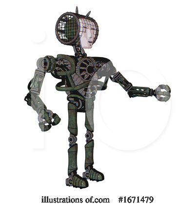 Royalty-Free (RF) Robot Clipart Illustration by Leo Blanchette - Stock Sample #1671479