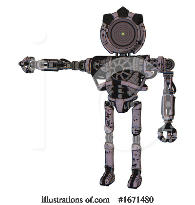 Royalty-Free (RF) Robot Clipart Illustration by Leo Blanchette - Stock Sample #1671480