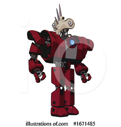 Royalty-Free (RF) Robot Clipart Illustration by Leo Blanchette - Stock Sample #1671485