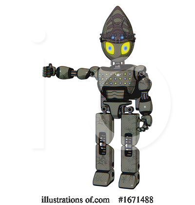 Royalty-Free (RF) Robot Clipart Illustration by Leo Blanchette - Stock Sample #1671488