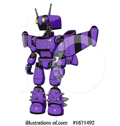 Royalty-Free (RF) Robot Clipart Illustration by Leo Blanchette - Stock Sample #1671492