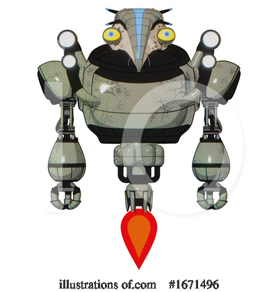 Royalty-Free (RF) Robot Clipart Illustration by Leo Blanchette - Stock Sample #1671496