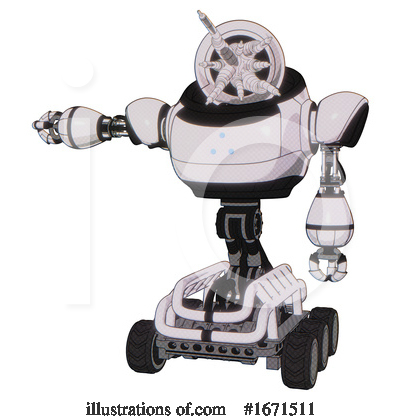 Royalty-Free (RF) Robot Clipart Illustration by Leo Blanchette - Stock Sample #1671511