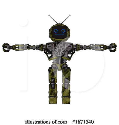 Royalty-Free (RF) Robot Clipart Illustration by Leo Blanchette - Stock Sample #1671540