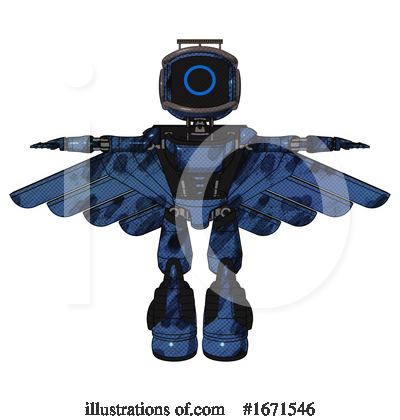 Royalty-Free (RF) Robot Clipart Illustration by Leo Blanchette - Stock Sample #1671546