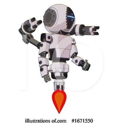 Royalty-Free (RF) Robot Clipart Illustration by Leo Blanchette - Stock Sample #1671550