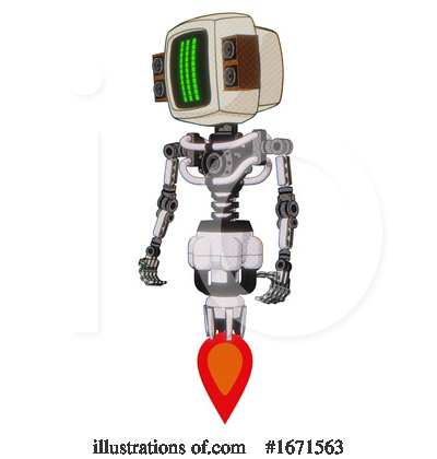 Royalty-Free (RF) Robot Clipart Illustration by Leo Blanchette - Stock Sample #1671563