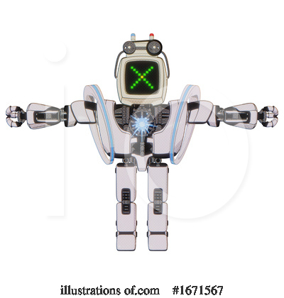 Royalty-Free (RF) Robot Clipart Illustration by Leo Blanchette - Stock Sample #1671567