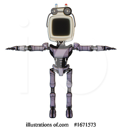 Royalty-Free (RF) Robot Clipart Illustration by Leo Blanchette - Stock Sample #1671573