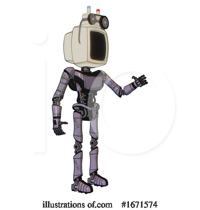 Royalty-Free (RF) Robot Clipart Illustration by Leo Blanchette - Stock Sample #1671574