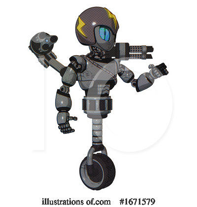 Royalty-Free (RF) Robot Clipart Illustration by Leo Blanchette - Stock Sample #1671579