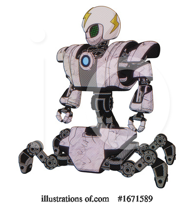 Royalty-Free (RF) Robot Clipart Illustration by Leo Blanchette - Stock Sample #1671589