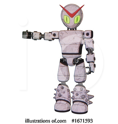 Royalty-Free (RF) Robot Clipart Illustration by Leo Blanchette - Stock Sample #1671593