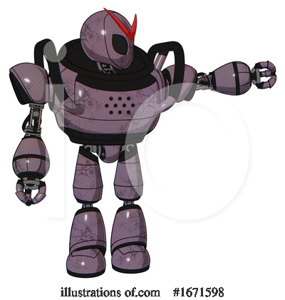 Royalty-Free (RF) Robot Clipart Illustration by Leo Blanchette - Stock Sample #1671598