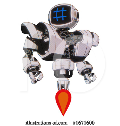 Royalty-Free (RF) Robot Clipart Illustration by Leo Blanchette - Stock Sample #1671600