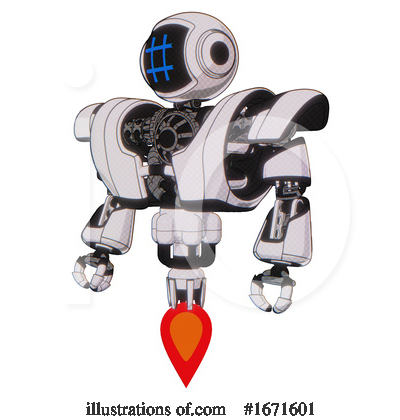 Royalty-Free (RF) Robot Clipart Illustration by Leo Blanchette - Stock Sample #1671601