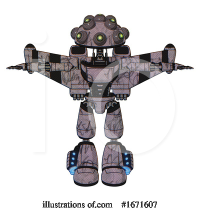 Royalty-Free (RF) Robot Clipart Illustration by Leo Blanchette - Stock Sample #1671607