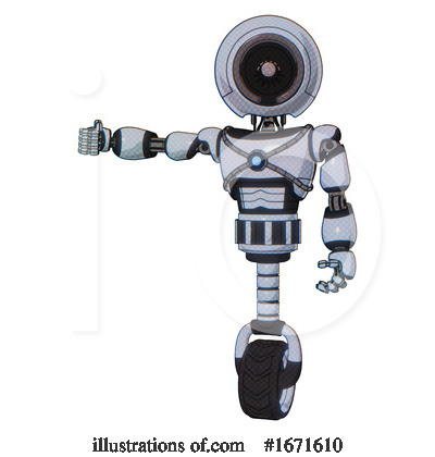 Royalty-Free (RF) Robot Clipart Illustration by Leo Blanchette - Stock Sample #1671610