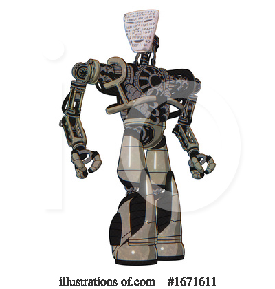 Royalty-Free (RF) Robot Clipart Illustration by Leo Blanchette - Stock Sample #1671611