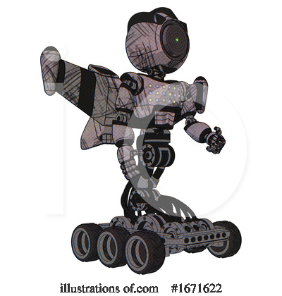 Royalty-Free (RF) Robot Clipart Illustration by Leo Blanchette - Stock Sample #1671622