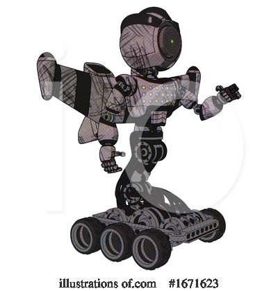 Royalty-Free (RF) Robot Clipart Illustration by Leo Blanchette - Stock Sample #1671623