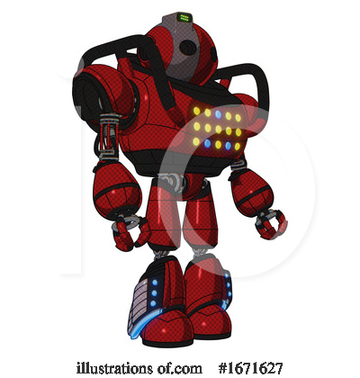 Royalty-Free (RF) Robot Clipart Illustration by Leo Blanchette - Stock Sample #1671627