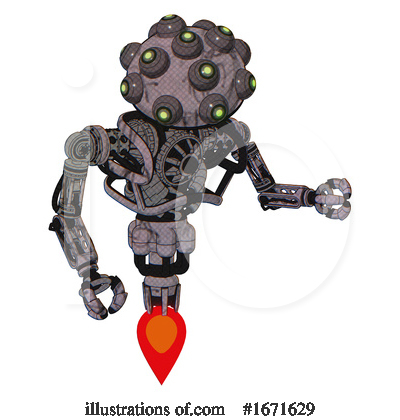 Royalty-Free (RF) Robot Clipart Illustration by Leo Blanchette - Stock Sample #1671629