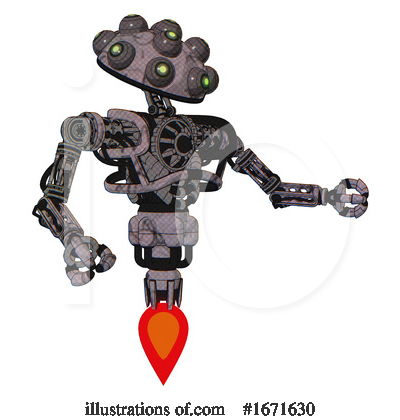 Royalty-Free (RF) Robot Clipart Illustration by Leo Blanchette - Stock Sample #1671630