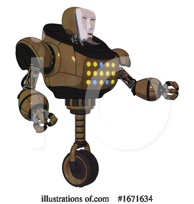 Royalty-Free (RF) Robot Clipart Illustration by Leo Blanchette - Stock Sample #1671634