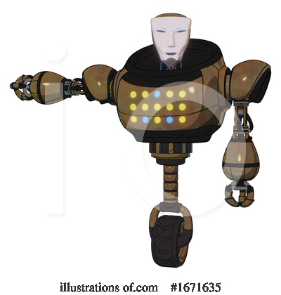 Royalty-Free (RF) Robot Clipart Illustration by Leo Blanchette - Stock Sample #1671635