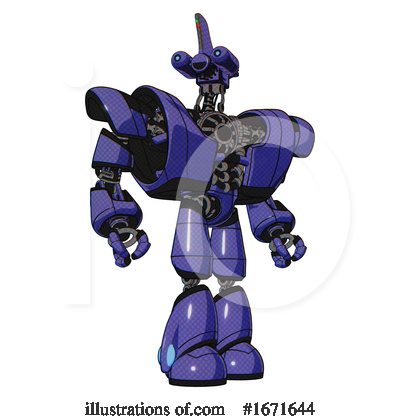 Royalty-Free (RF) Robot Clipart Illustration by Leo Blanchette - Stock Sample #1671644