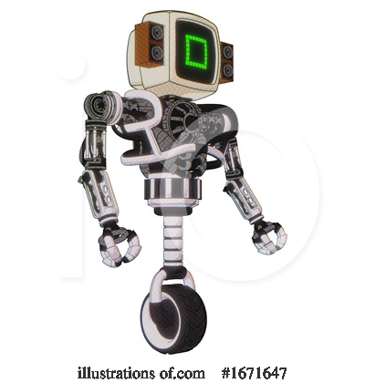 Royalty-Free (RF) Robot Clipart Illustration by Leo Blanchette - Stock Sample #1671647