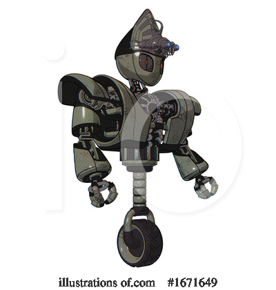 Royalty-Free (RF) Robot Clipart Illustration by Leo Blanchette - Stock Sample #1671649