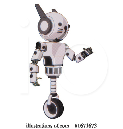 Royalty-Free (RF) Robot Clipart Illustration by Leo Blanchette - Stock Sample #1671673