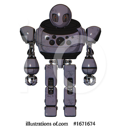 Royalty-Free (RF) Robot Clipart Illustration by Leo Blanchette - Stock Sample #1671674