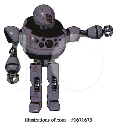 Royalty-Free (RF) Robot Clipart Illustration by Leo Blanchette - Stock Sample #1671675